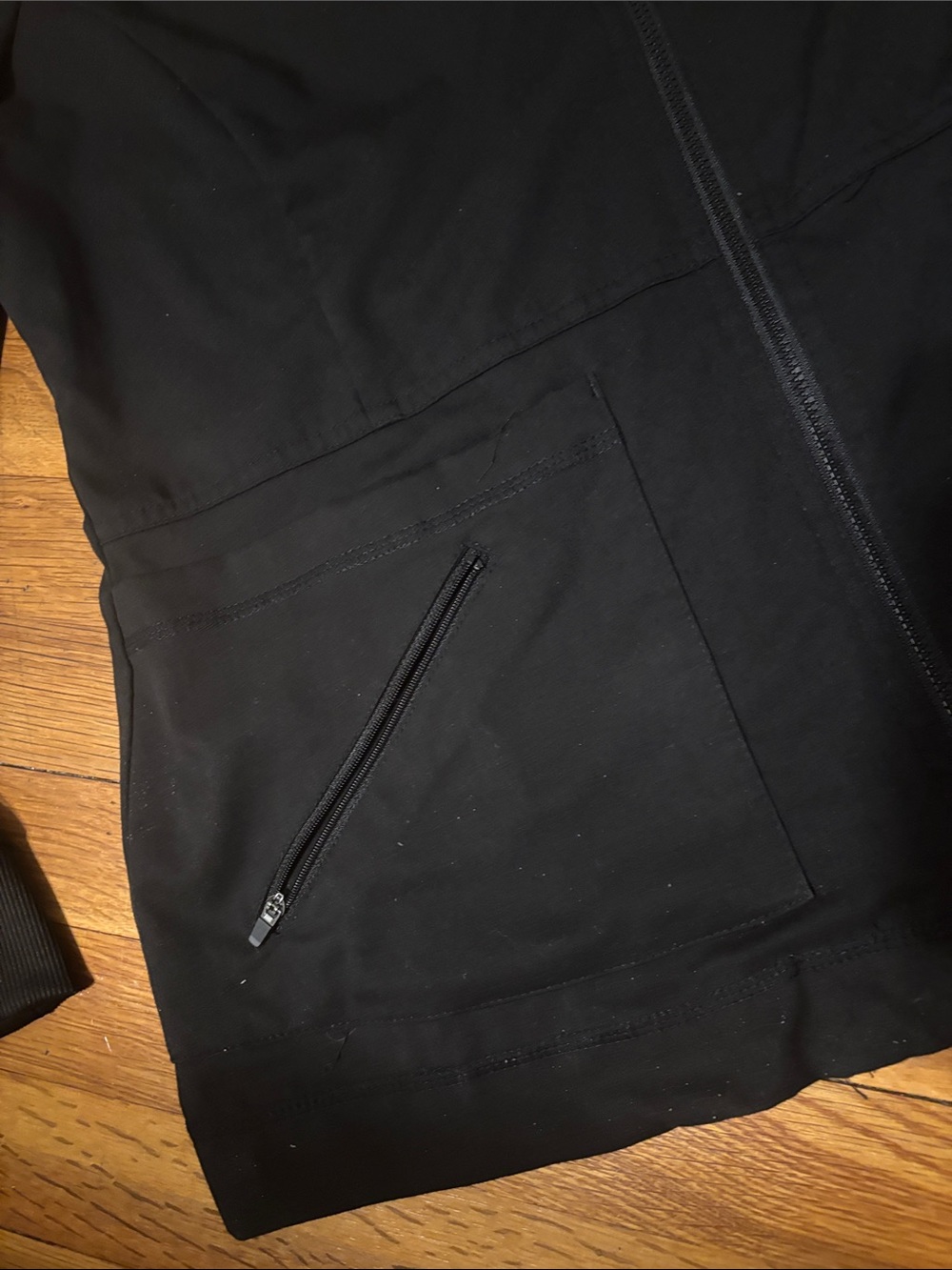 Grey's Anatomy Black Stretch Scrub Jacket Uniform Top by Barco - Picture 3 of 9